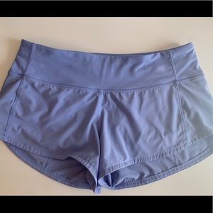RARE Lululemon Hydrangea Blue Speed Up Short 2.5”